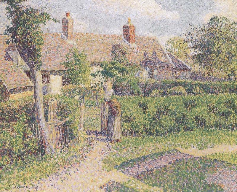 farmhouse, Camille Pissarro